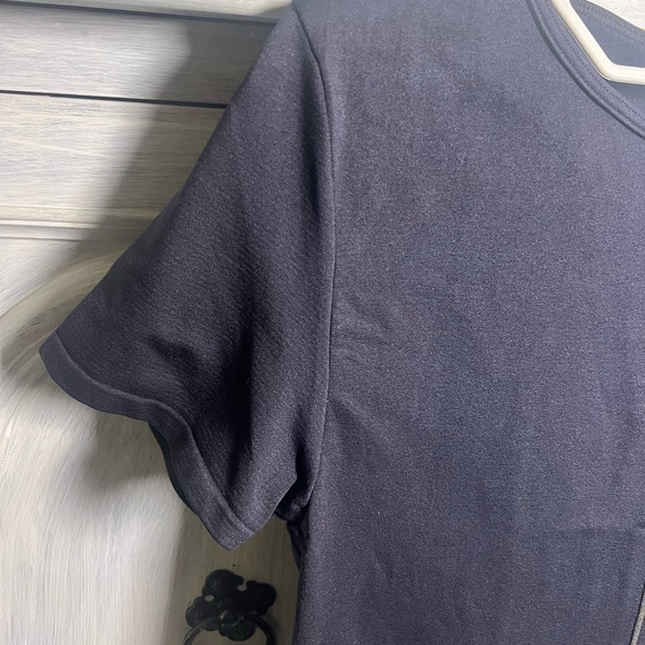 Revolve Good American Lightweight So Soft Sculpted T-Shirt Black Basic Staple‎ - Picture 7 of 11